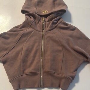 Lululemon scuba full zip cropped hoodie